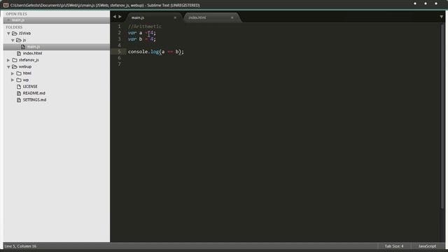 Курс JavaScript - Операторы / Operators [Урок 5] смотреть онлайн