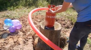 Эксперимент. Воздушный шар+газ пропан. Гигантский воздушный шар.