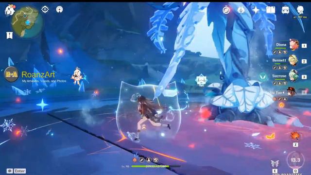 AMAZING! C0 Hu Tao DPS Showcase - 4pc Shimenawa Set & Blackcliff Pole | Genshin Impact смотреть онлайн