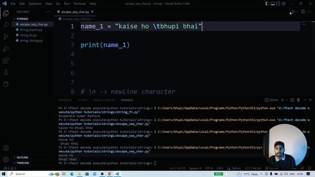 What is Escape Sequence Character in Python | The Ultimate Guide To Python Programming Language #16 смотреть онлайн