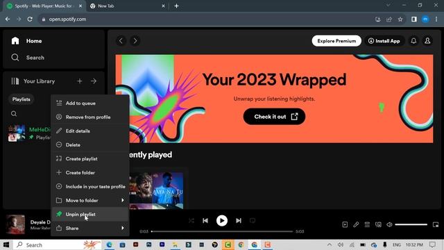 How to unpinned a playlist on Spotify web смотреть онлайн