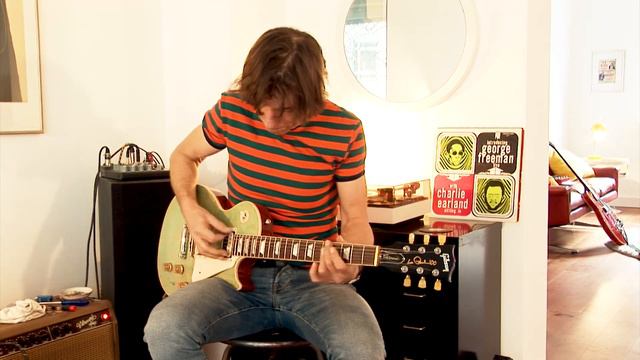 2015 Gibson Les Paul Classic Flametop sea foam green смотреть онлайн
