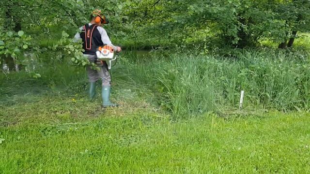 Débroussailleuse stihl fs 460c avec couteaux à taillis смотреть онлайн