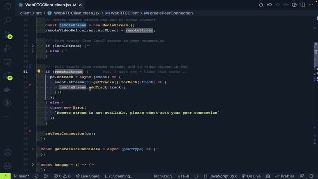 Video calling with Web RTC in React.Js - explanation & code смотреть онлайн