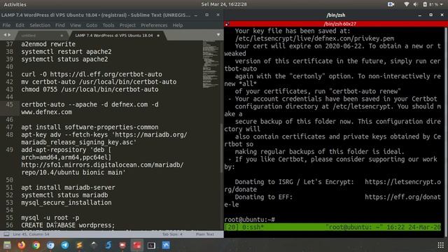 Install WordPress dengan Apache dan PHP 7.4 di Ubuntu 18.04 смотреть онлайн