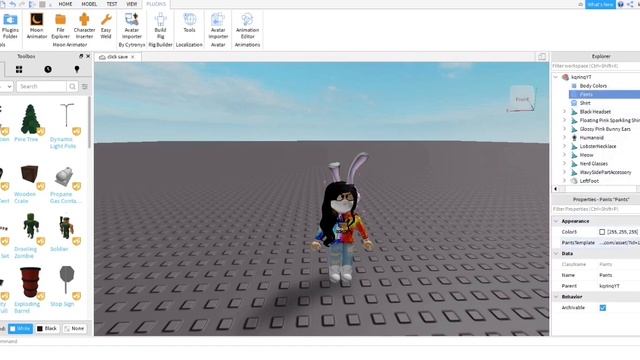 How to make a custom avatar on Roblox Studio! смотреть онлайн