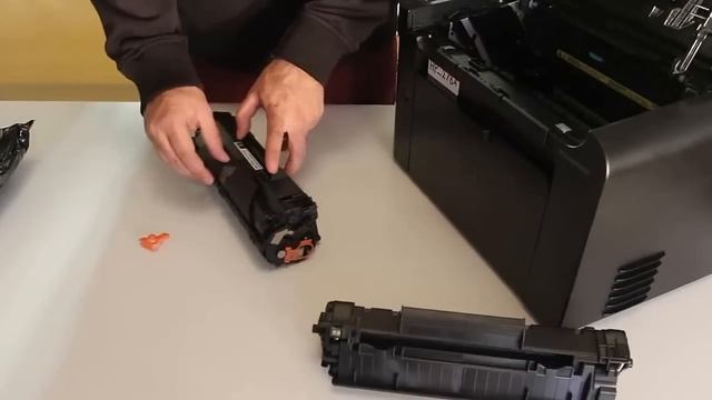 How To Replace Toner Cartridge CE278A/CRG128 To HP/Canon Printers смотреть онлайн