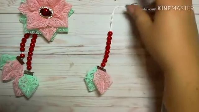 Нежные цветы из кружева , мк / Flores suaves de encaje/Delicate lace flowers diy смотреть онлайн