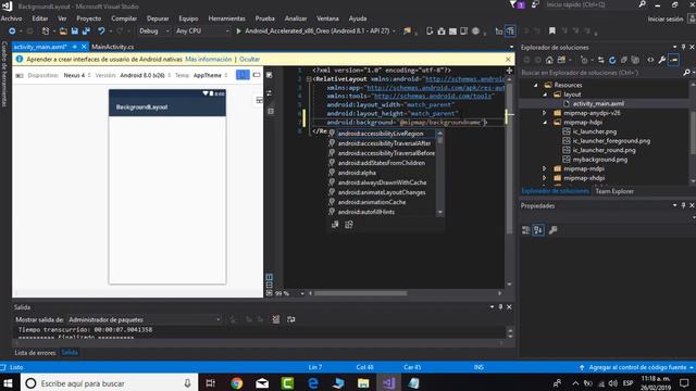 How to set background image Xamarin Android 2019 VS смотреть онлайн