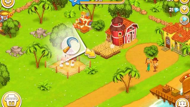 Райская Ферма: Остров Удачи - Android GamePlay Trailer смотреть онлайн