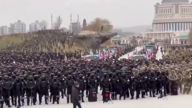 Chechen sardaukar preparing to invade Ukraine (25.02.2022) смотреть онлайн