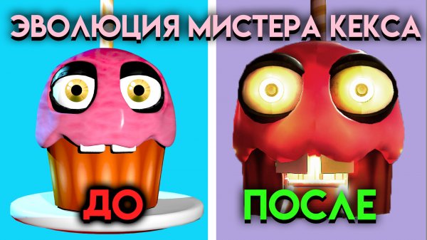 ЭВОЛЮЦИЯ МИСТЕРА КЕКСА? КАК МЕНЯЛСЯ МИСТЕР КЕКС С 1 ПО 9 ЧАСТЬ ФНАФ ( Five Nights At Freddy's ).mp4