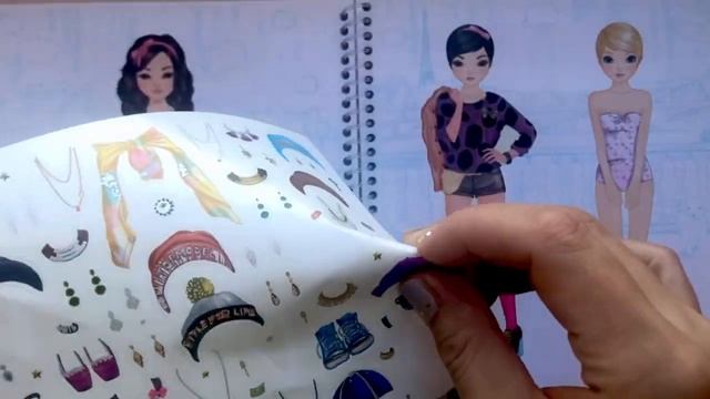 TOP MODEL Dress me up sticker book...Part 1... смотреть онлайн