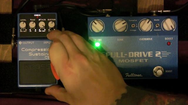 Boss CS-3 Compressor Sustainer Pedal Demo смотреть онлайн