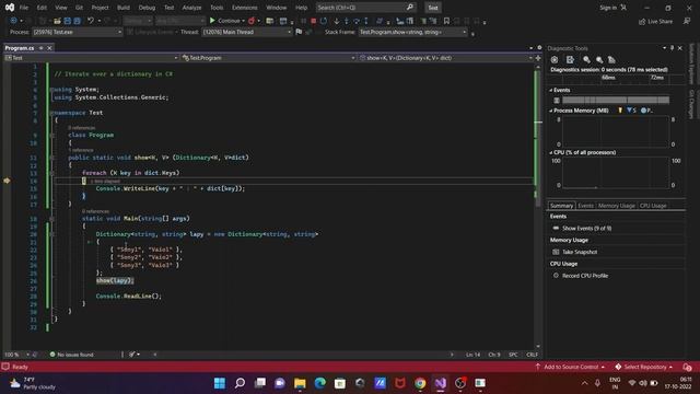 How to iterate over dictionary in C# смотреть онлайн