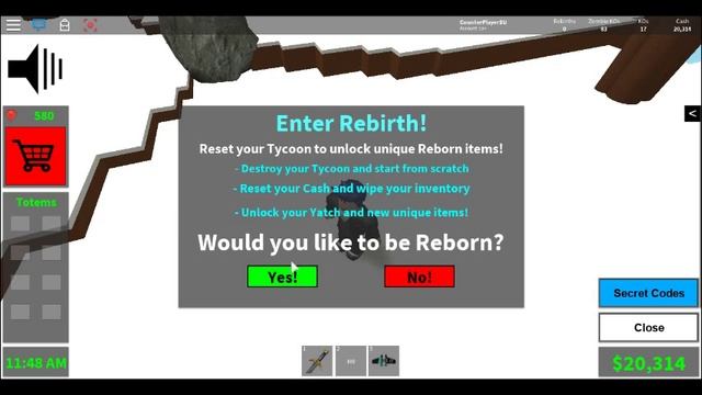 Rebirth in Roblox Blood Moon Tycoon. смотреть онлайн