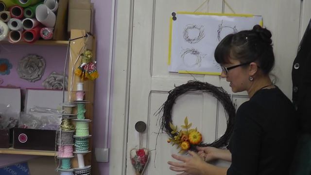 Осенний венок. Мастер-класс смотреть онлайн