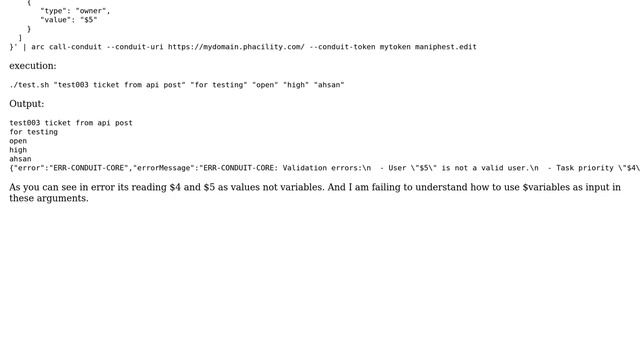 Unable to parse bash variables in curl command смотреть онлайн