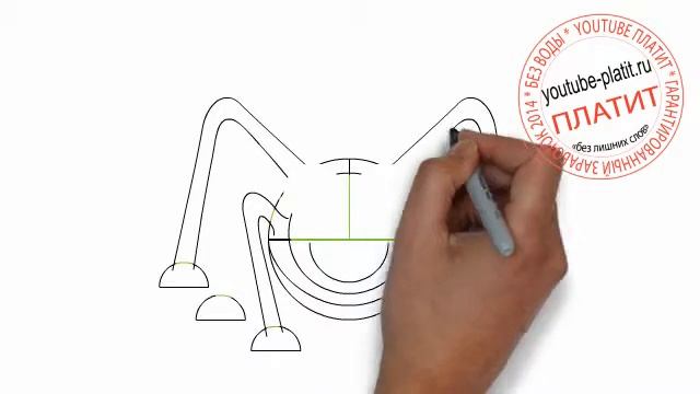 Как нарисовать многоногого кузнечика смотреть онлайн