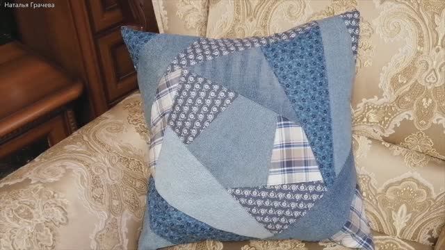 Декоративная наволочка на подушку. смотреть онлайн