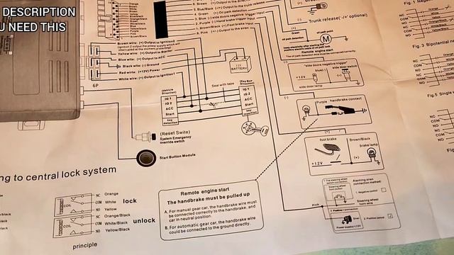 BANVIE Car Alarm System with Remote Start and Smart Push Start Button смотреть онлайн