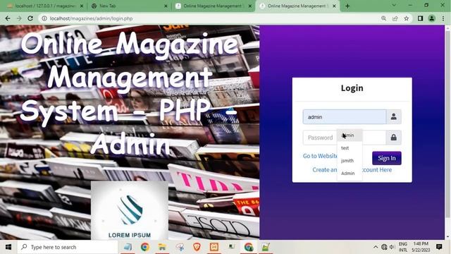 Online Magazine Management System in PHP My SQL with source code смотреть онлайн