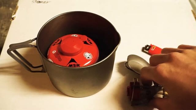 MSR Titan Kettle, Pocket Rocket 2 and 110g Canister Nesting смотреть онлайн