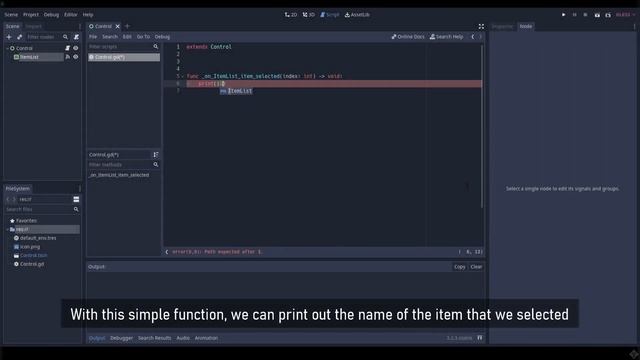 Godot ItemList Node (Godot 3) смотреть онлайн