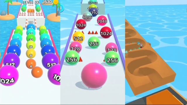 Best Mobile Game 2048 BALL RUNER vs BALL RUN INFINITY vs MArBLE RUN // Gameplay Walktrough Androi смотреть онлайн
