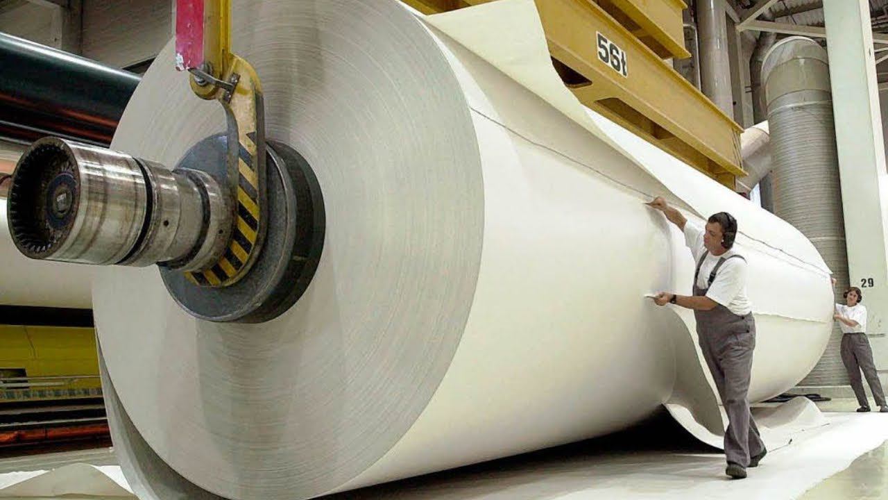 Как делает бумагу бумагоделательная машина | Как это делается смотреть онлайн