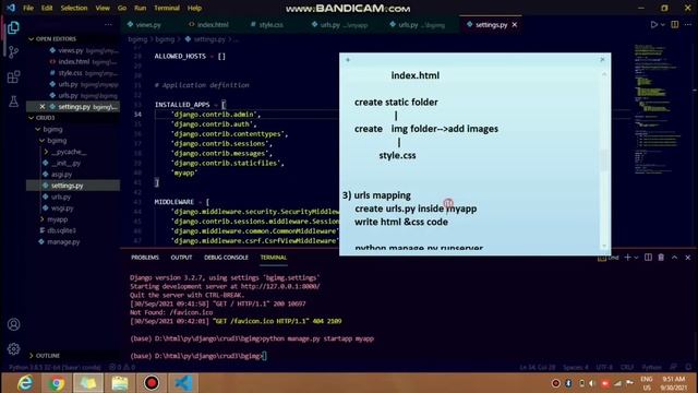 How to add Background image in Django Project with HTML and CSS | Python Framework | #django смотреть онлайн