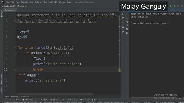 Python Programming class 7 for loop and range() function смотреть онлайн