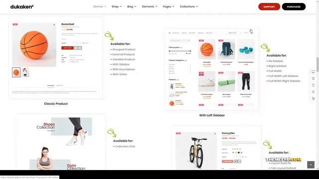 Dukaken Multipurpose WooCommerce WordPress Theme 12 minimal Build Website смотреть онлайн
