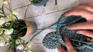 Часть 2 Детская сумка из трикотажной пряжи.