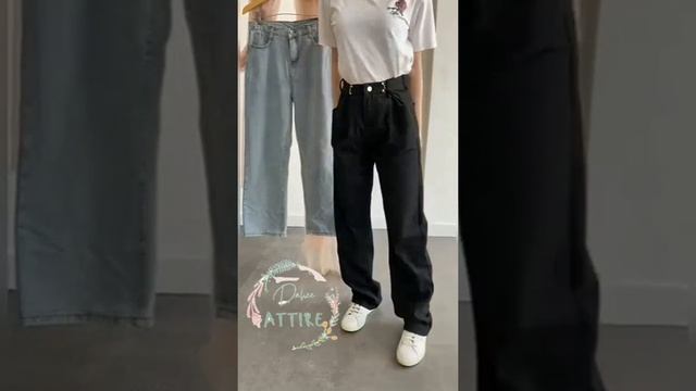 Best Seller Celana Jeans Panjang Highwaist Baggy Jeans Wanita Paling keren | link produk di komenta смотреть онлайн