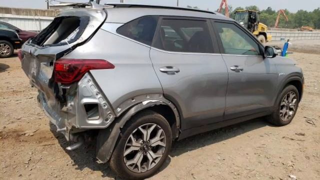 Kia Seltos Ex 2021 Gray 2.0L 4 vin: KNDERCAA1M7184821 смотреть онлайн