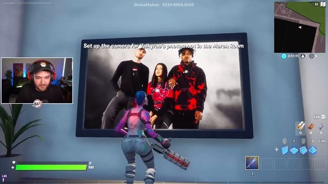 Valkyrae & Brooke React to 100 Thieves Compound in Fortnite! STREAMERS REACT ft MrSavage, & More смотреть онлайн