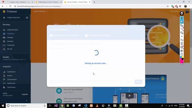 setup data base in firebase | انشاء قاعدة بيانات من نوع json смотреть онлайн