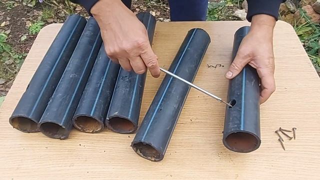 Взял пластиковую трубу и сделал самоделку для сада и огорода. Место для инвентаря своими руками смотреть онлайн