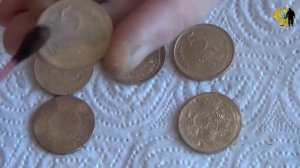 #Как удалить красные пятна на монете. Единственный способ...