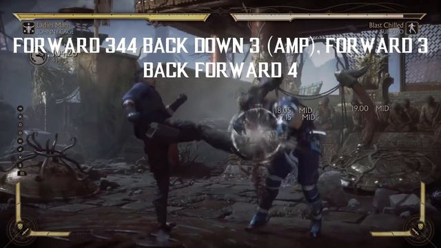 BEGINNER JOHNNY CAGE COMBOS IN MK11 - Mortal Kombat 11 Johnny Cage Gameplay смотреть онлайн