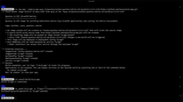 Building and deploying a native Quarkus app to OpenShift using S2I (1/2) смотреть онлайн