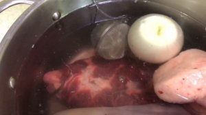 137. Бешбармак из конины и каз.  Азиатская кухня.