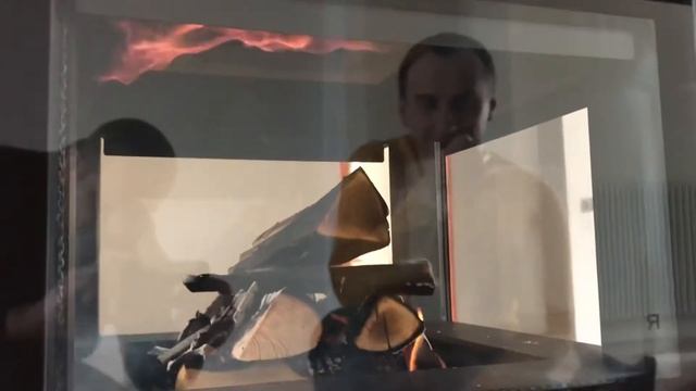 Горение каминной топки Rocal Giselle 90 смотреть онлайн