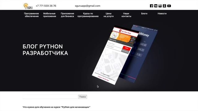 Блог Python разработчик / mrGURU смотреть онлайн