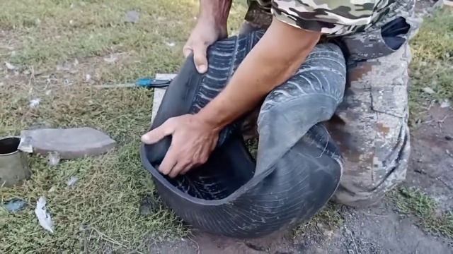 Клумба для цветов из покрышки(по просьбе подписчиков) смотреть онлайн
