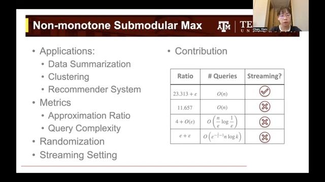 KDD 2023 - Approximation Algorithms for Size-Constrained Non-Monotone Submodular Maximization смотреть онлайн