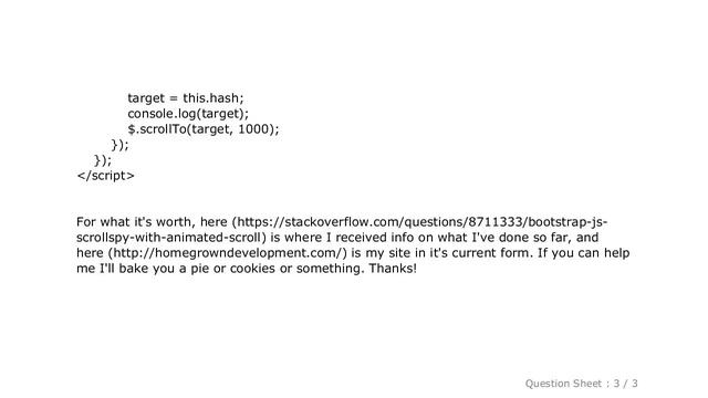 CSS : How to add smooth scrolling to Bootstrap's scroll spy function смотреть онлайн