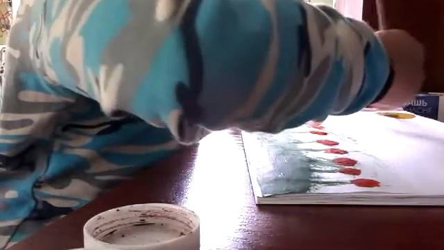 Как рисовать весну с гуашю смотреть онлайн