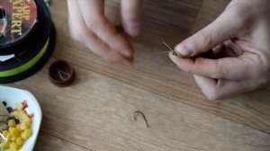 Надежная вязка Крючка для Бойлов и Насаживание.